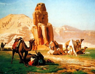  árabe - El coloso de Memnon Orientalismo árabe griego Jean Leon Gerome